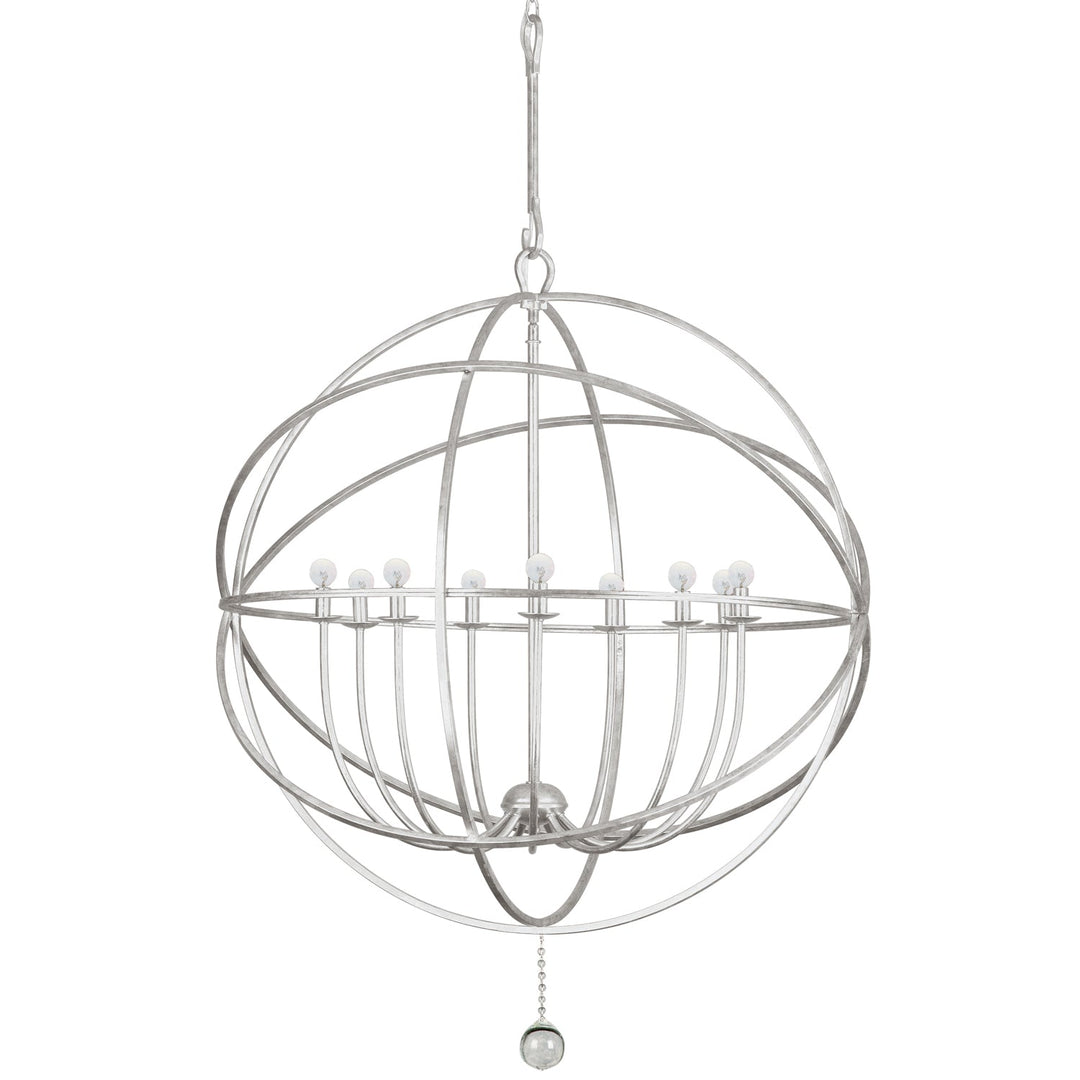 Crystorama Solaris 9229-OS Chandelier Light - Olde Silver