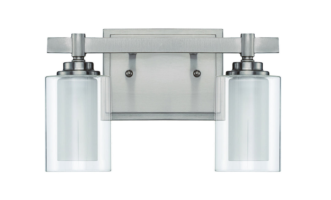 Craftmade Celeste 16712BNK2 Bath Vanity Light 12 in. wide - Brushed Polished Nickel