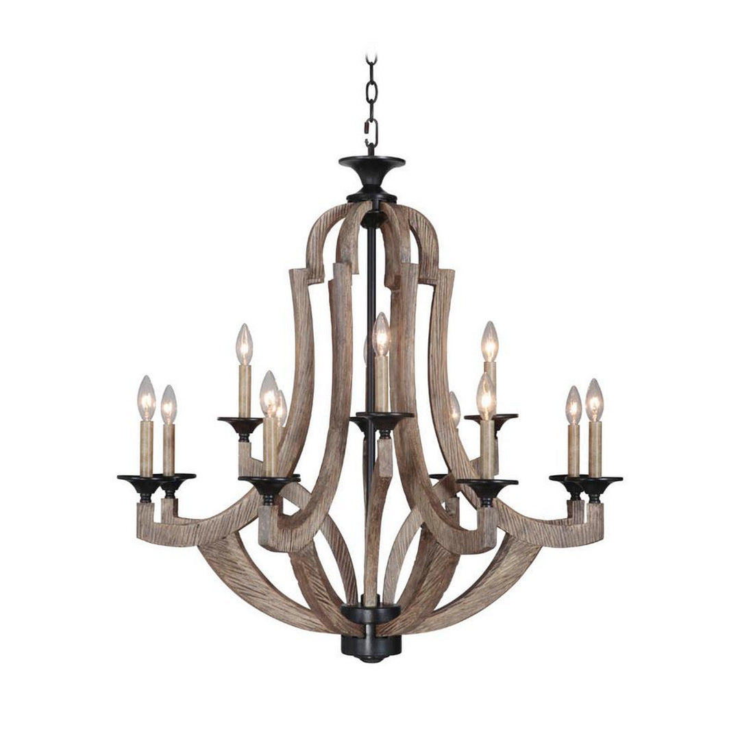 Craftmade Winton 35112-WP Chandelier Light - Weathered Pine