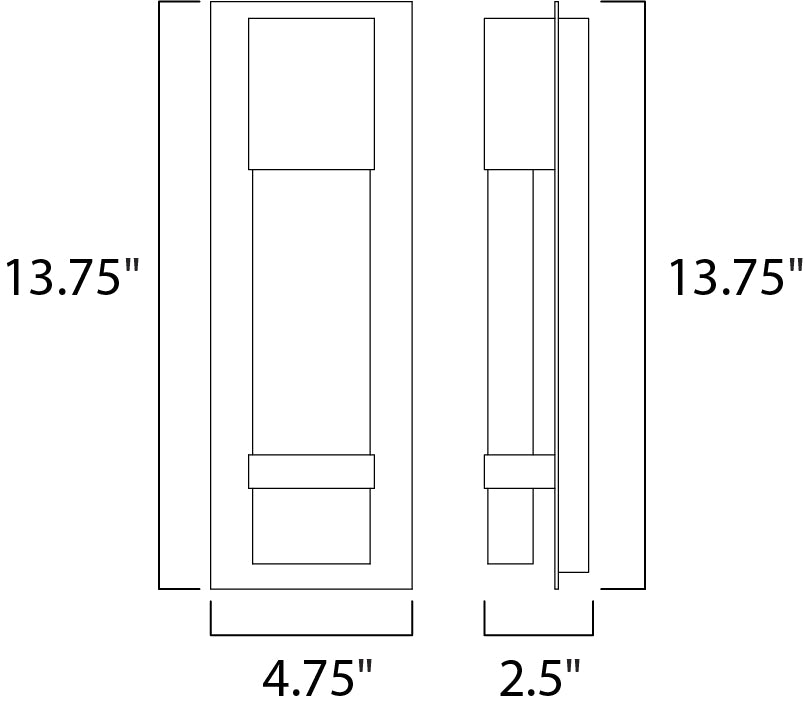 Maxim Lighting 55910BGBK  Cascade Outdoor Black