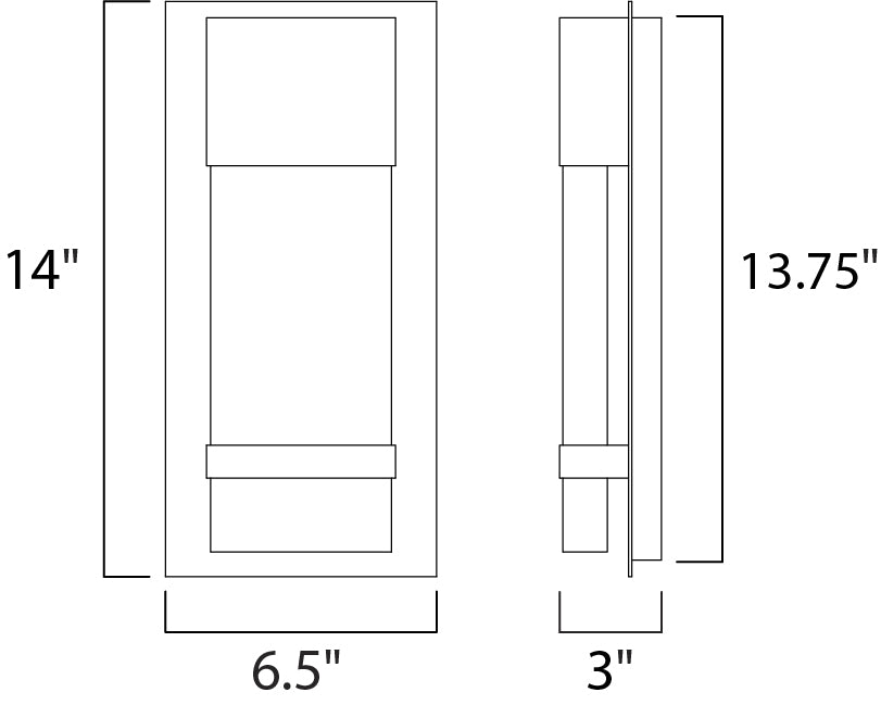 Maxim Lighting 55912BGBK Modern Cascade Outdoor Black