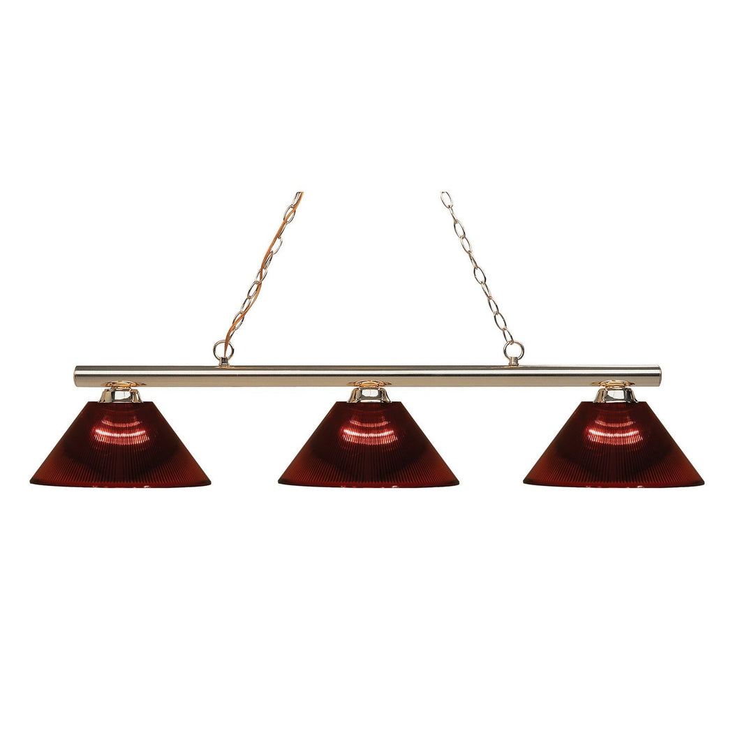 Z-Lite Sharp Shooter 155-3PB-ARBG Pendant Light - Polished Brass