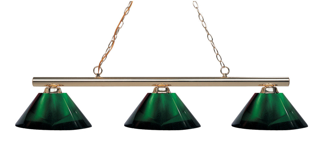 Z-Lite Sharp Shooter 155-3PB-ARG Pendant Light - Polished Brass