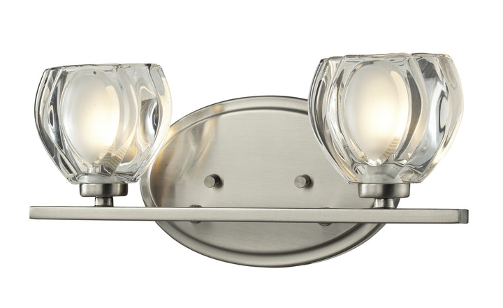 Z-Lite Hale 3022-2V Bath Vanity Light 13 in. wide - Brushed Nickel