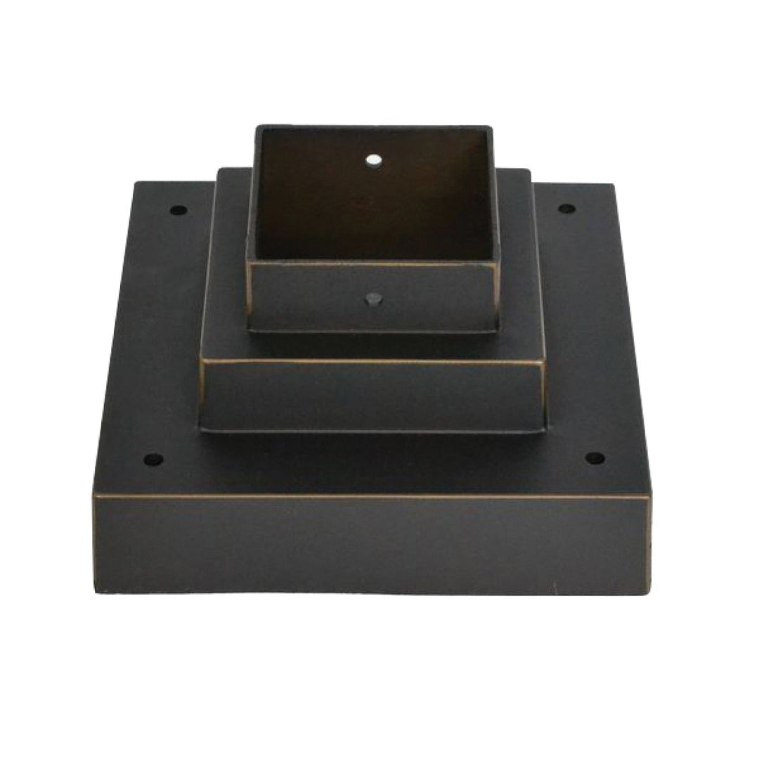 Z-Lite Lighting SQPM-ORBZ  Pier Mounts Outdoor Outdoor Rubbed Bronze