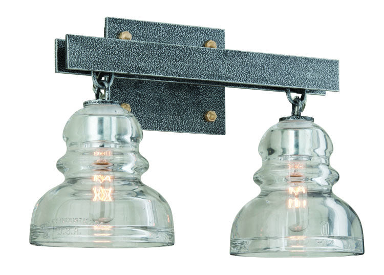 Troy Menlo Park B3952 Bath Vanity Light 16 in. wide - Old Silver