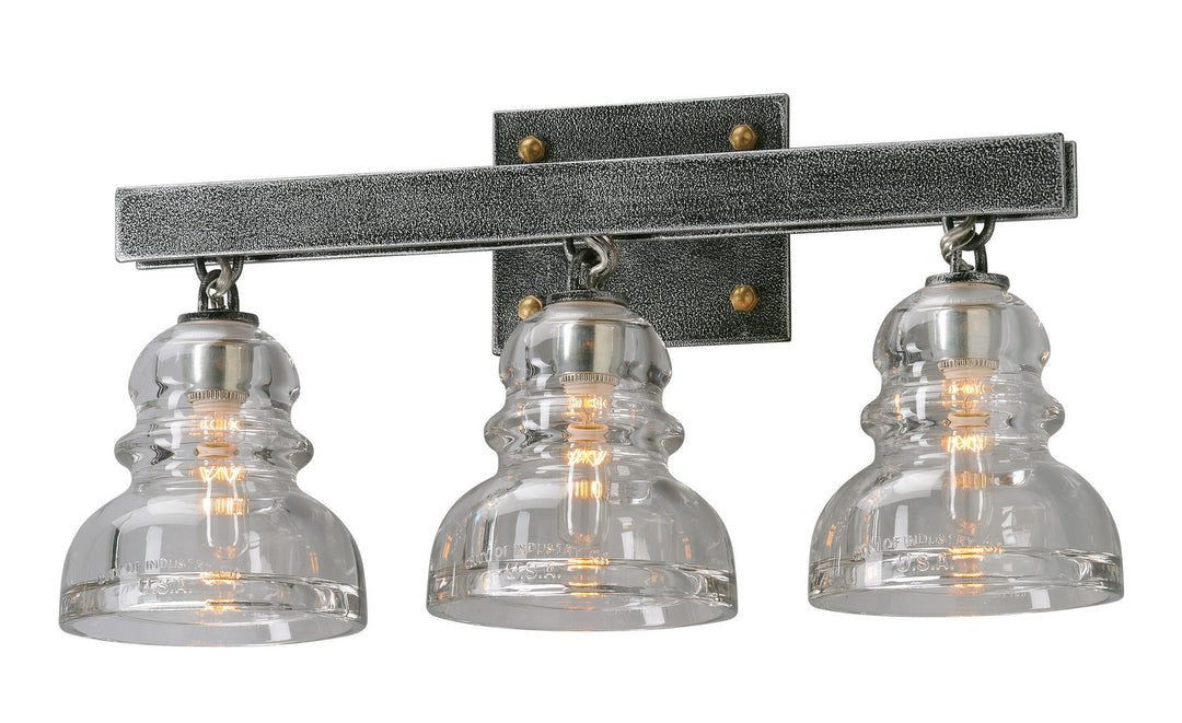 Troy Menlo Park B3953-OS Bath Vanity Light 21 in. wide - Old Silver