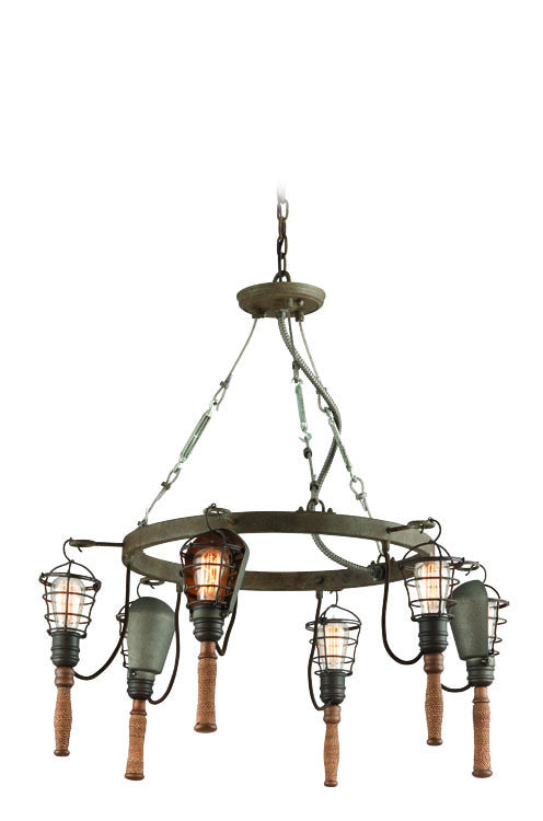 Troy Yardhouse F4175 Chandelier Light - Rusty Galvanized