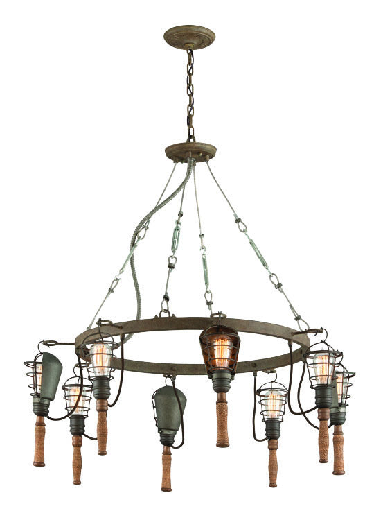 Troy Yardhouse F4176 Chandelier Light - Rusty Galvanized