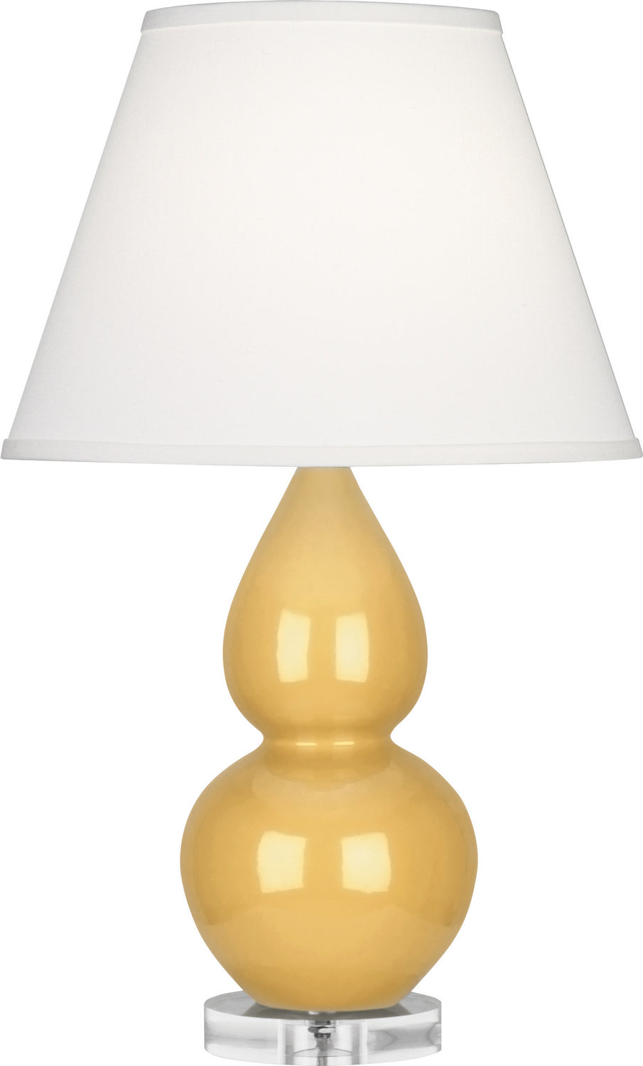 Robert Abbey Lighting SU13X Small Double Gourd Lamp Sunset Yellow Glazed W/Lucite Base