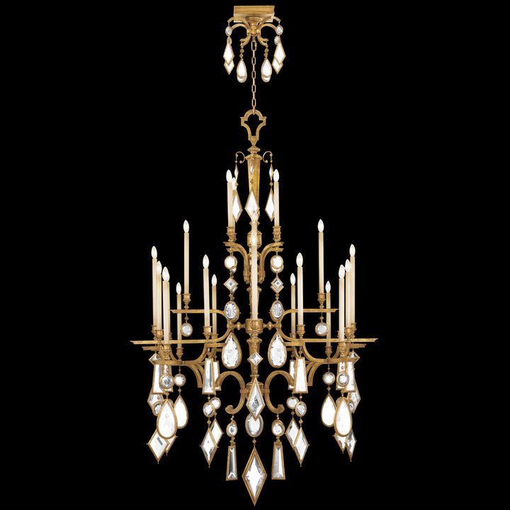 Fine Art Encased Gems 714640-3ST Chandelier Light - Gold