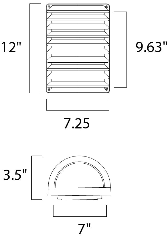 Maxim Lighting 56222WTABZ Modern Zenith Led E26 Outdoor Architectural Bronze