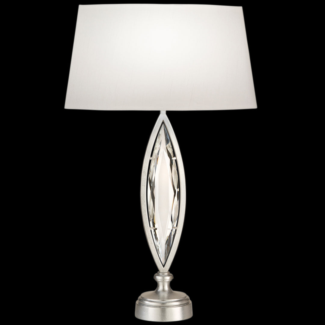 Fine Art Lighting 850210-12ST Marquise One Light Table Lamp Lamp Pewter, Nickel, Silver