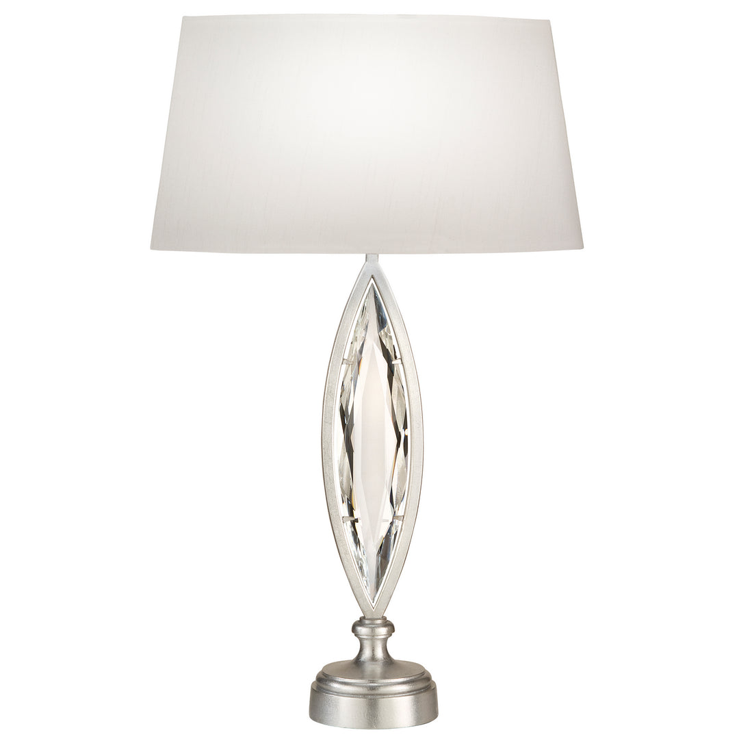 Fine Art Lighting 850210-12ST Marquise One Light Table Lamp Lamp Pewter, Nickel, Silver