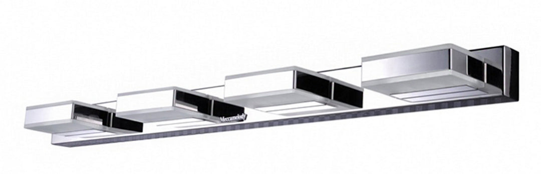 Bethel International Bathroom Light 2198-4 Bath Vanity Light 4 in. wide - Silver