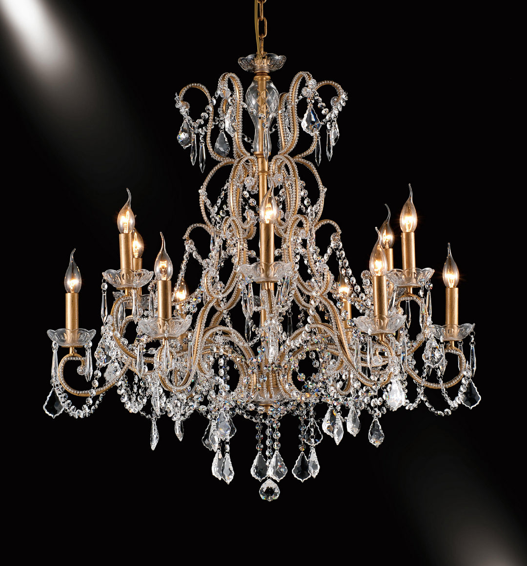 Bethel International Chandelier Light A25-12 Chandelier Light - Gold