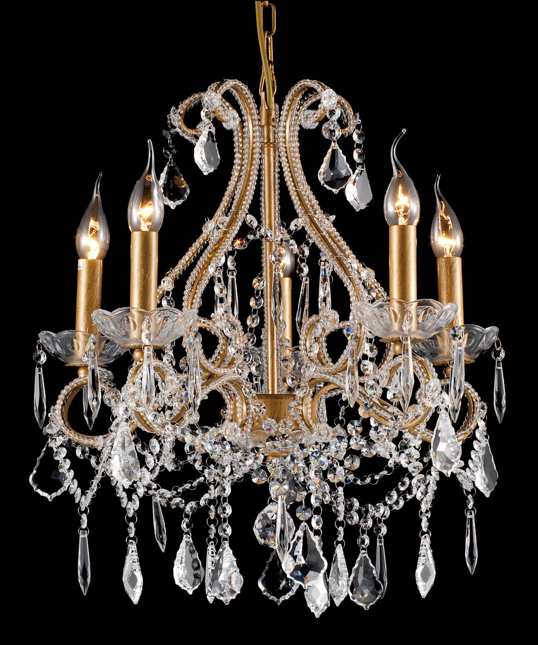 Bethel International Chandelier Light A25-5 Chandelier Light - Gold