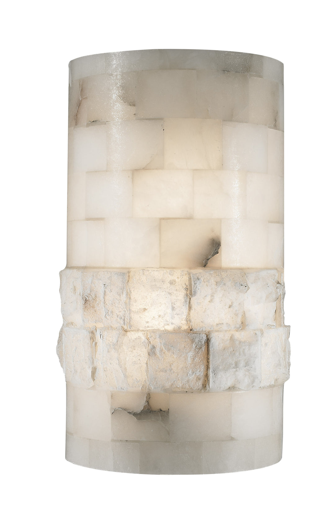 Bethel International Sconce AB23 Wall Sconce Light - Marble/Chrome