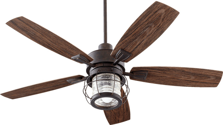 Quorum Galveston 13525-44 Ceiling Fan - Toasted Sienna, Walnut