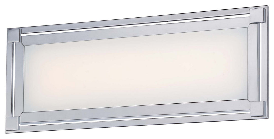 George Kovacs Framed P1162-077-L Bath Vanity Light 16 in. wide - Chrome