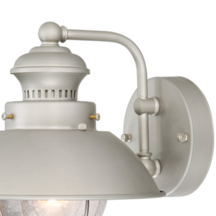Vaxcel Lighting OW21593BN Harwich One Light Outdoor Wall Mount Outdoor Pewter, Nickel, Silver