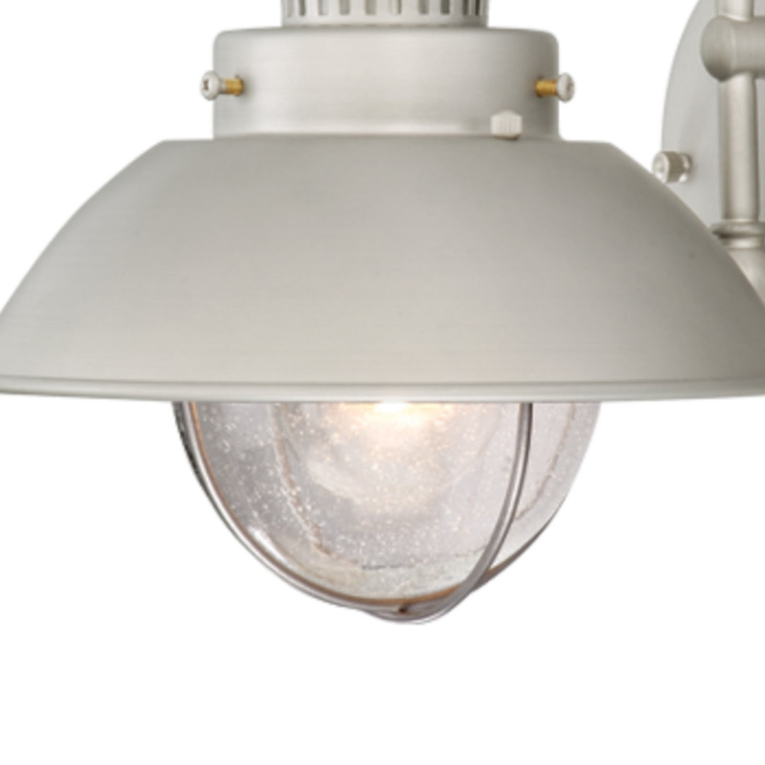 Vaxcel Lighting OW21593BN Harwich One Light Outdoor Wall Mount Outdoor Pewter, Nickel, Silver