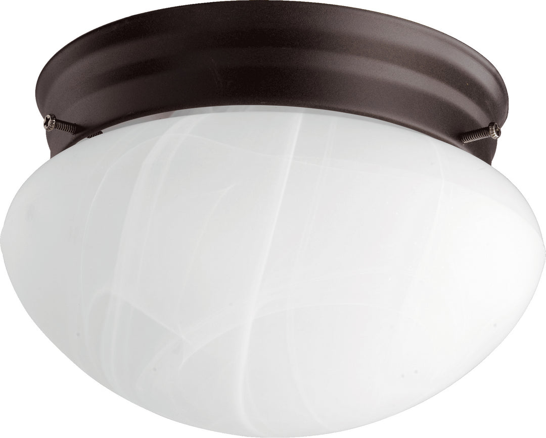 Quorum 3021 Faux Alabaster Mushrooms 3021-6-86 Ceiling Light - Oiled Bronze
