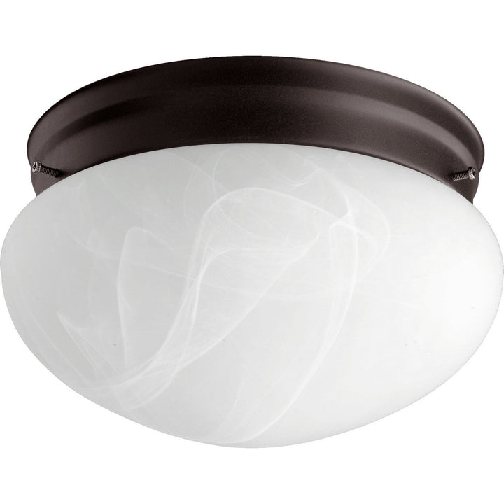 Quorum 3021 Faux Alabaster Mushrooms 3021-8-86 Ceiling Light - Oiled Bronze