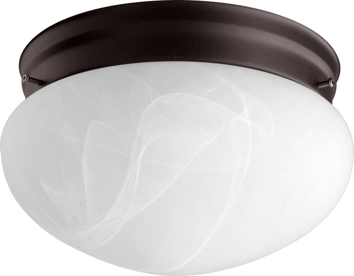 Quorum 3021 Faux Alabaster Mushrooms 3021-8-86 Ceiling Light - Oiled Bronze