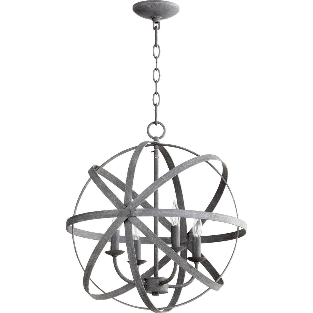 Quorum Celeste 6009-4-17 Chandelier Light - Zinc