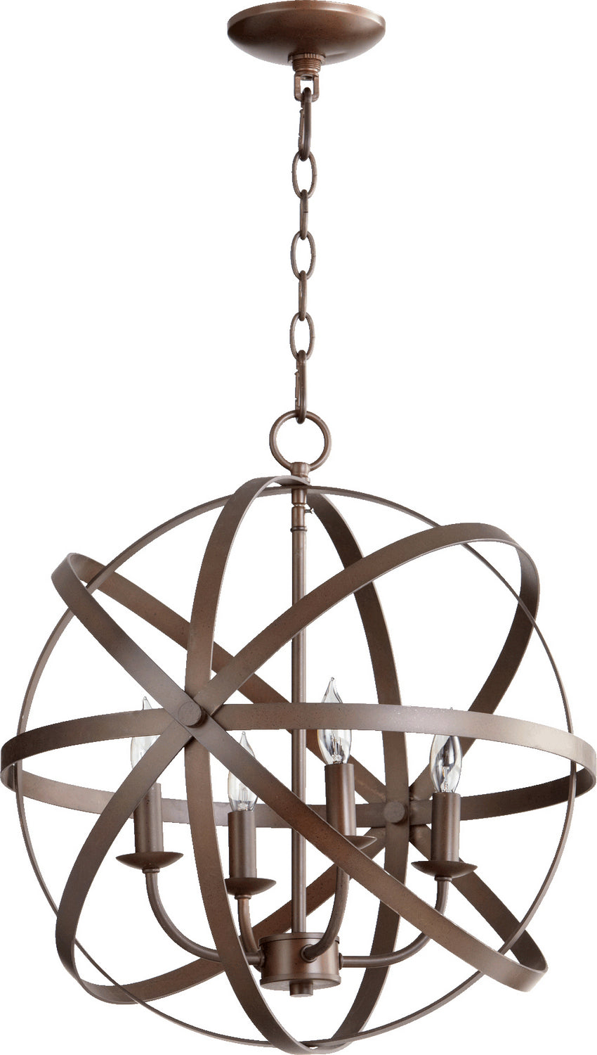 Quorum Celeste 6009-4-86 Chandelier Light - Oiled Bronze