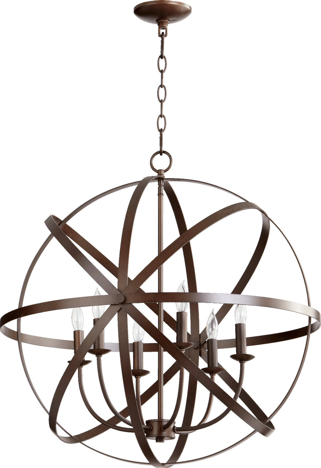 Quorum Celeste 6009-6-86 Chandelier Light - Oiled Bronze