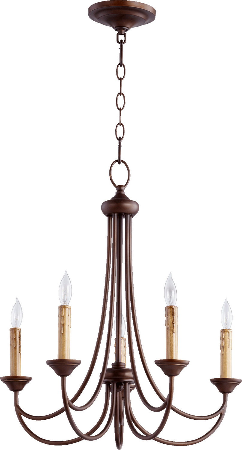 Quorum Brooks 6250-5-86 Chandelier Light - Oiled Bronze