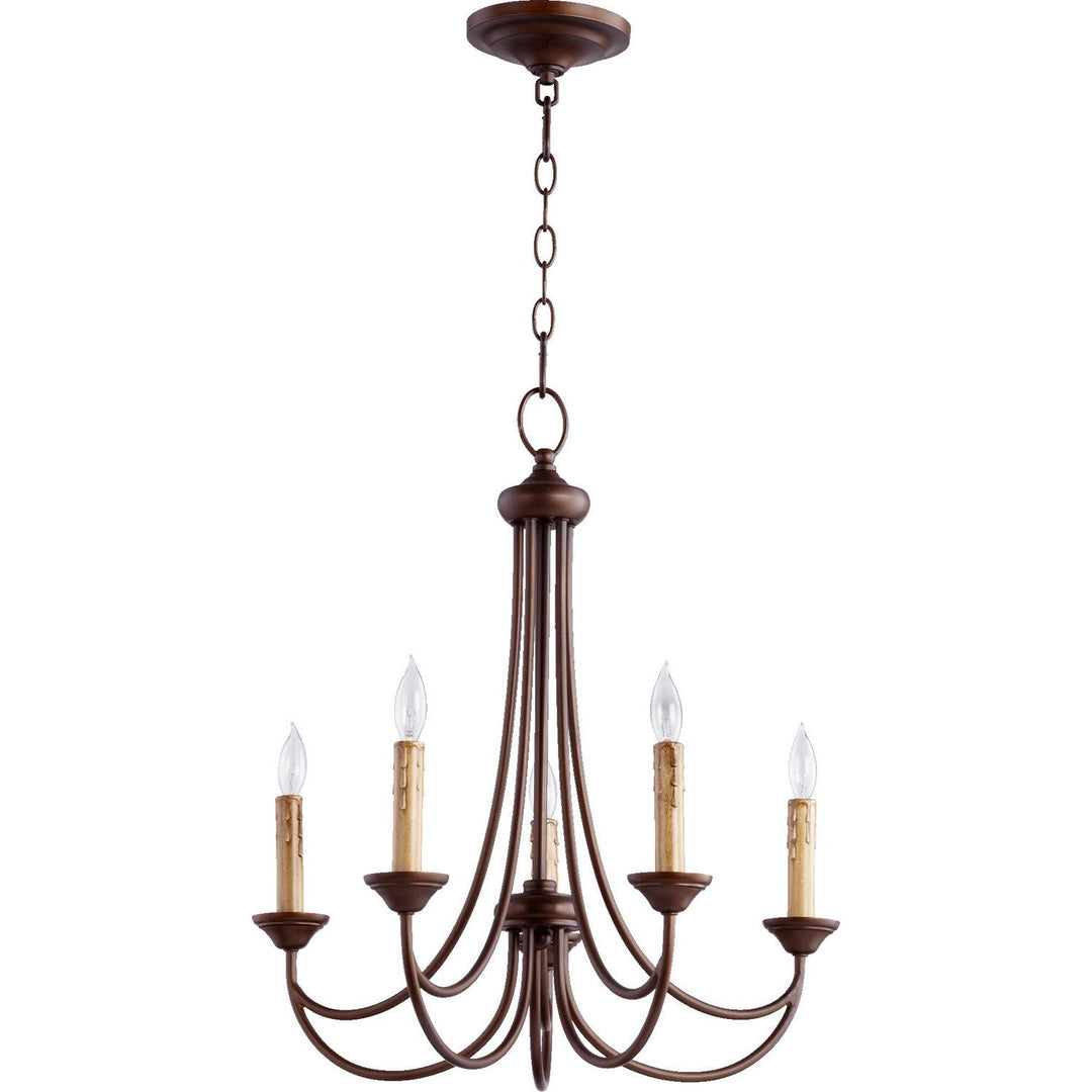 Quorum Brooks 6250-5-86 Chandelier Light - Oiled Bronze