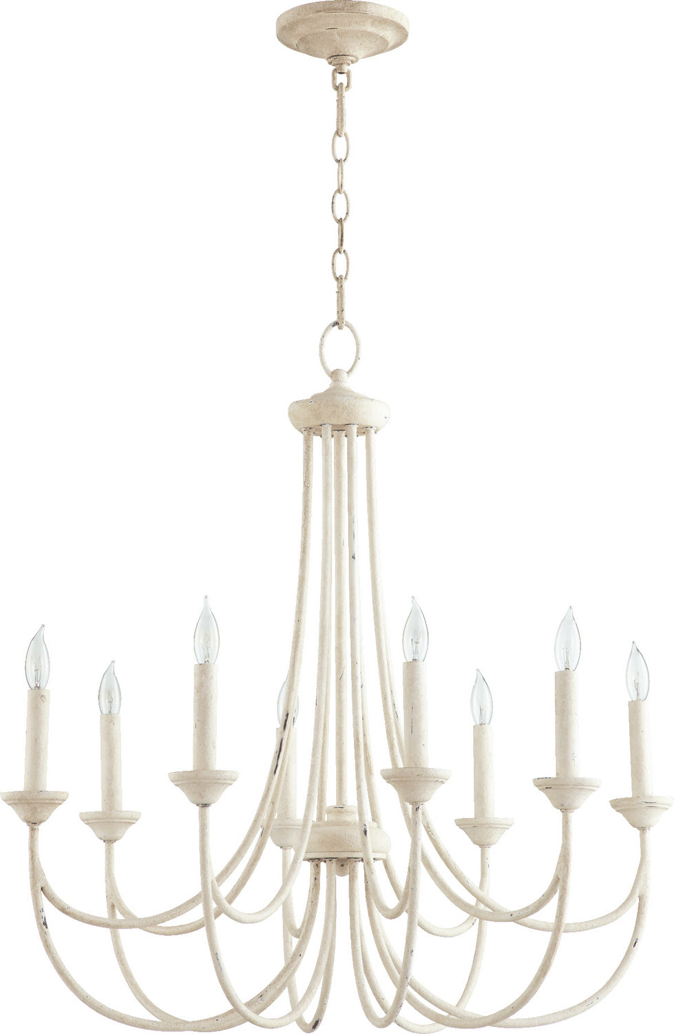 Quorum Brooks 6250-8-70 Chandelier Light - Persian White