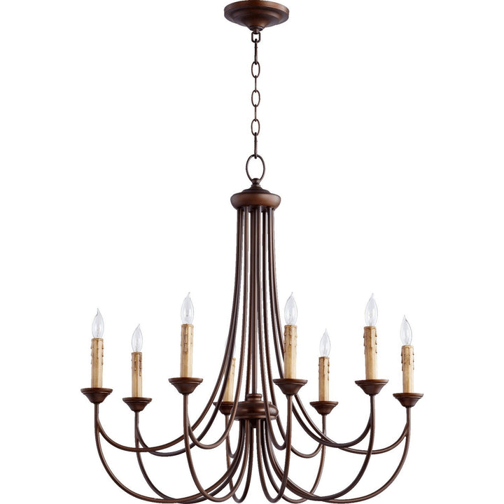 Quorum Brooks 6250-8-86 Chandelier Light - Oiled Bronze