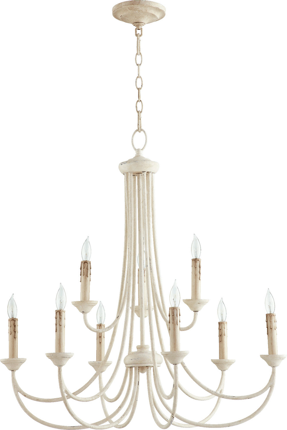 Quorum Brooks 6250-9-70 Chandelier Light - Persian White