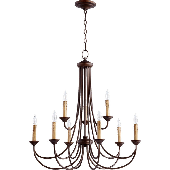 Quorum Brooks 6250-9-86 Chandelier Light - Oiled Bronze
