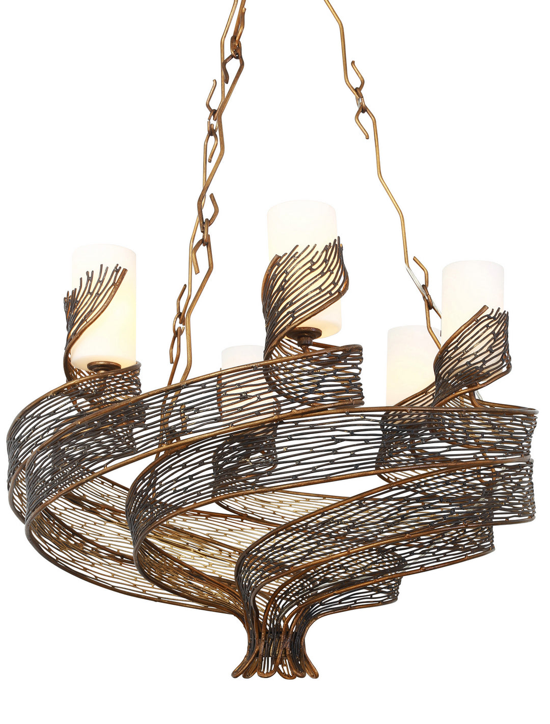 Varaluz Flow 240C06HO Chandelier Light - Hammered Ore