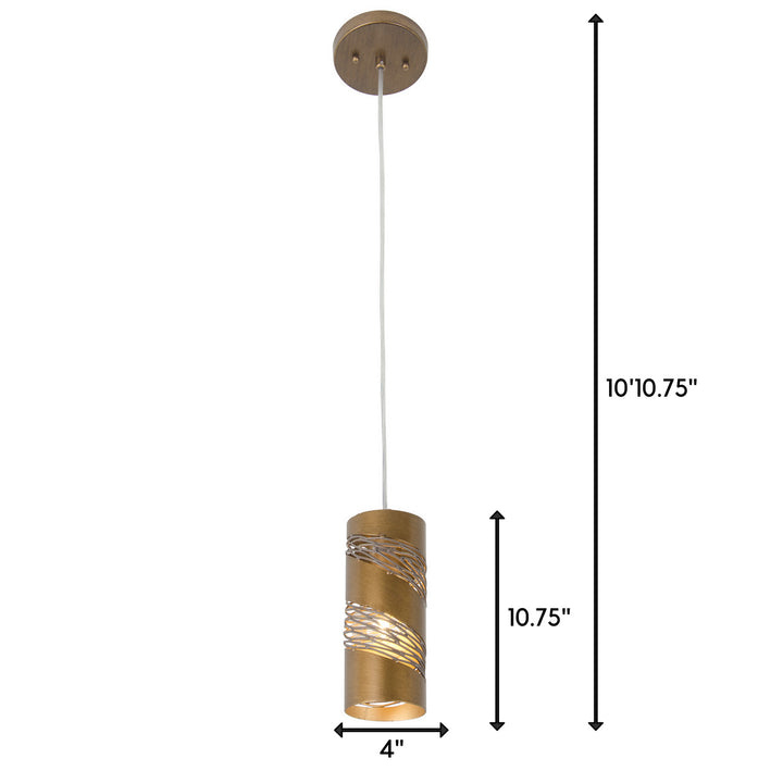 Varaluz Flow 240M01HO Pendant Light - Hammered Ore