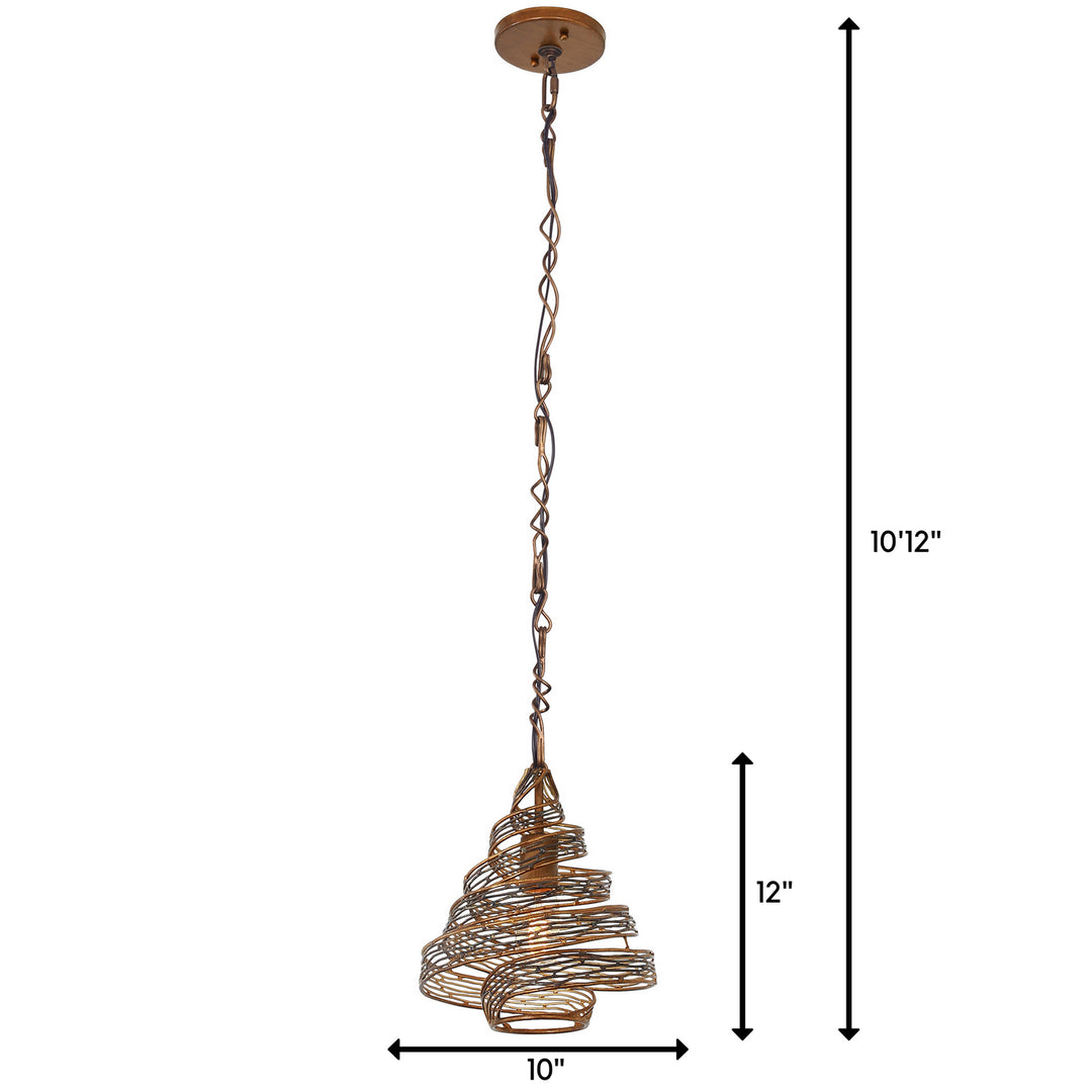 Varaluz Flow 240P01HO Pendant Light - Hammered Ore