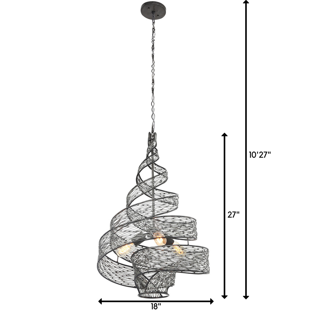 Varaluz Flow 240P03SL Pendant Light - Steel