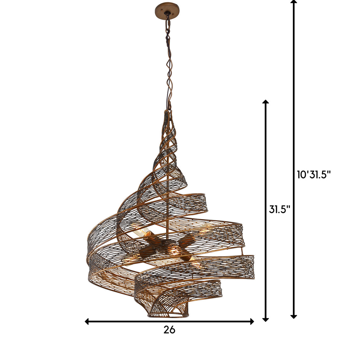 Varaluz Flow 240P06HO Pendant Light - Hammered Ore