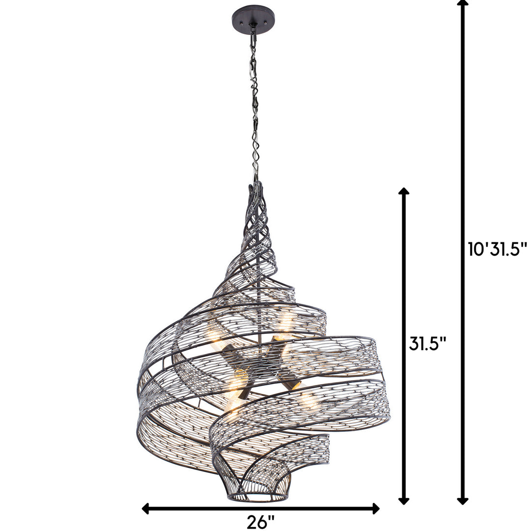 Varaluz Flow 240P06SL Pendant Light - Steel