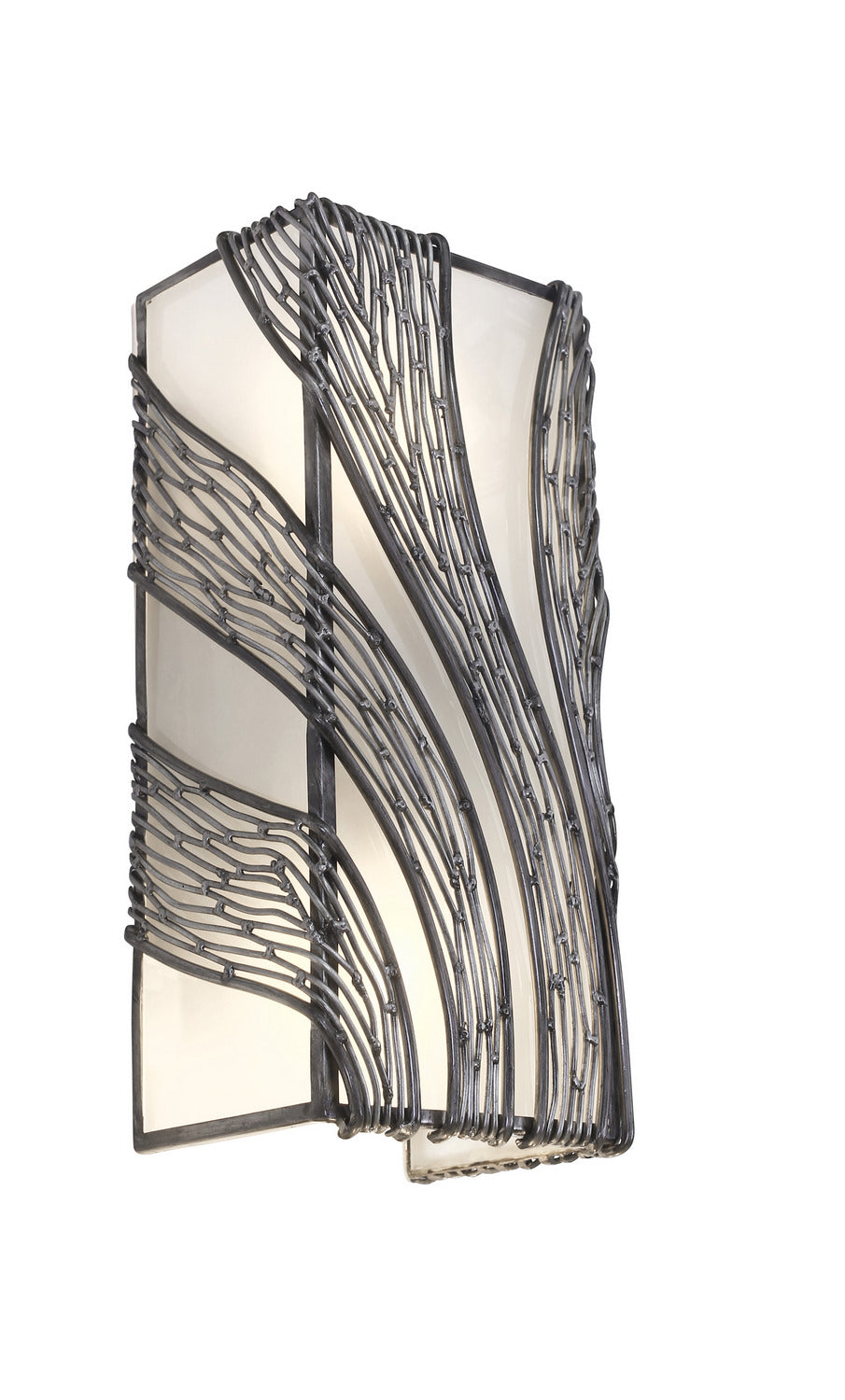 Varaluz Flow 240W02SL Wall Sconce Light - Steel
