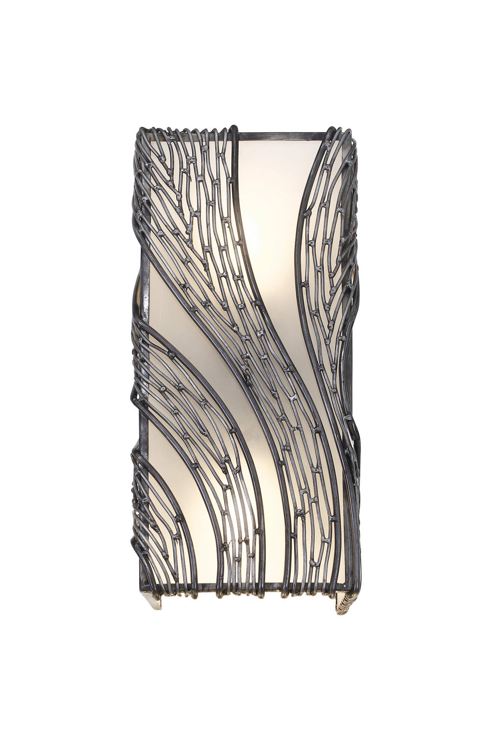 Varaluz Flow 240W02SL Wall Sconce Light - Steel
