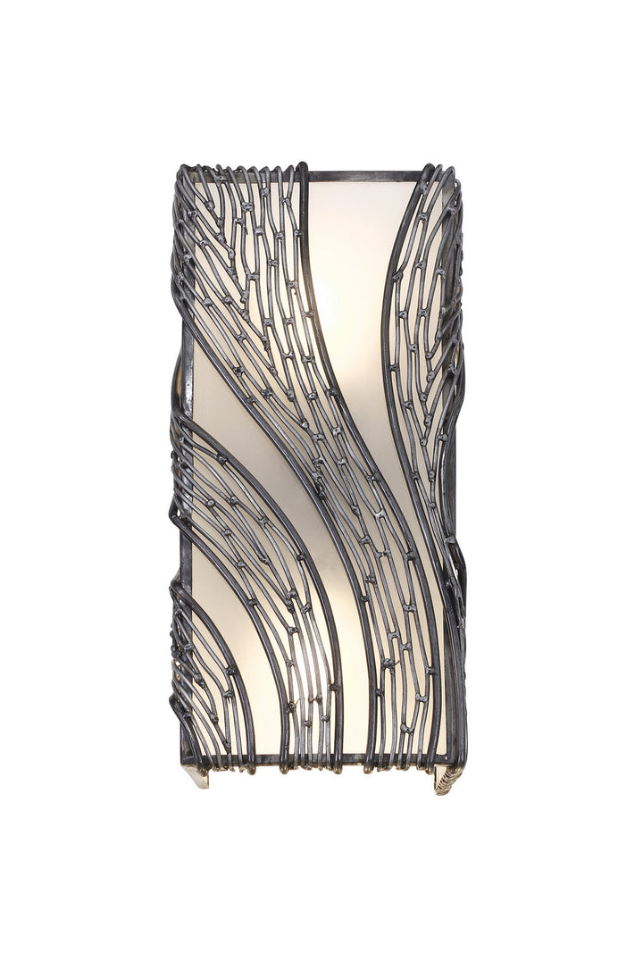 Varaluz Flow 240W02SL Wall Sconce Light - Steel