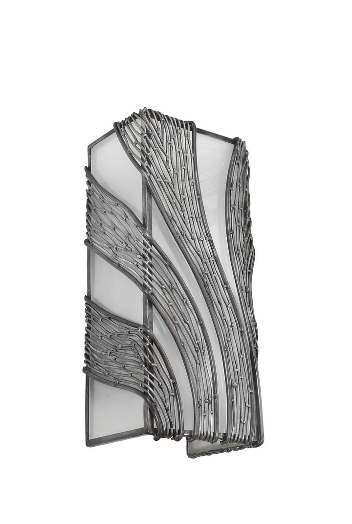 Varaluz Flow 240W02SL Wall Sconce Light - Steel