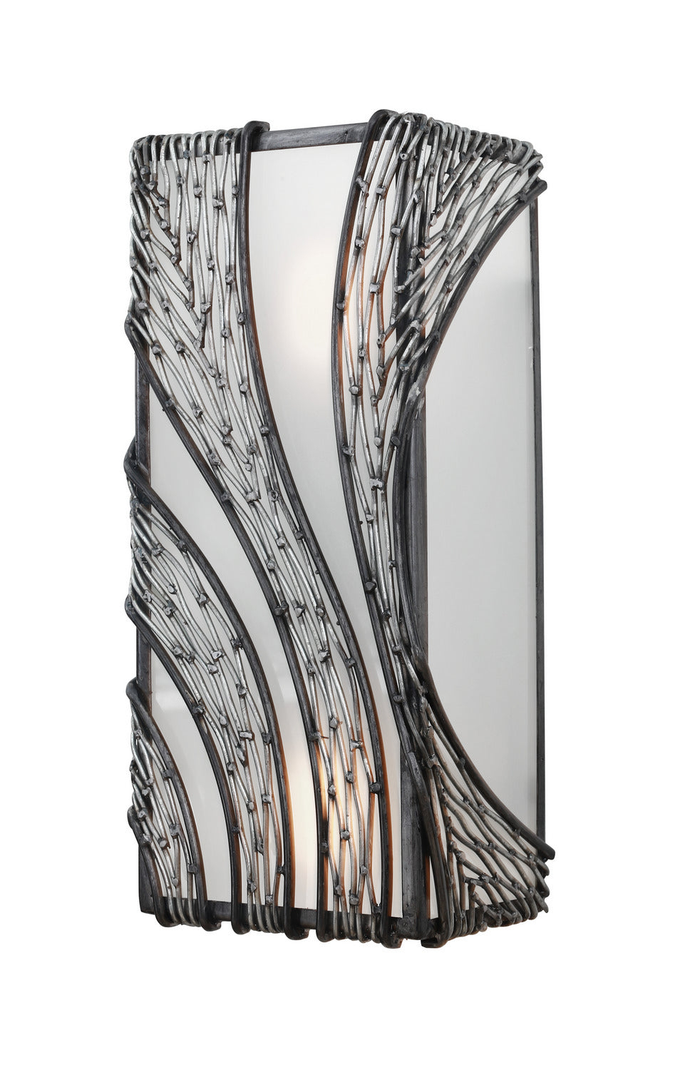 Varaluz Flow 240W02SL Wall Sconce Light - Steel