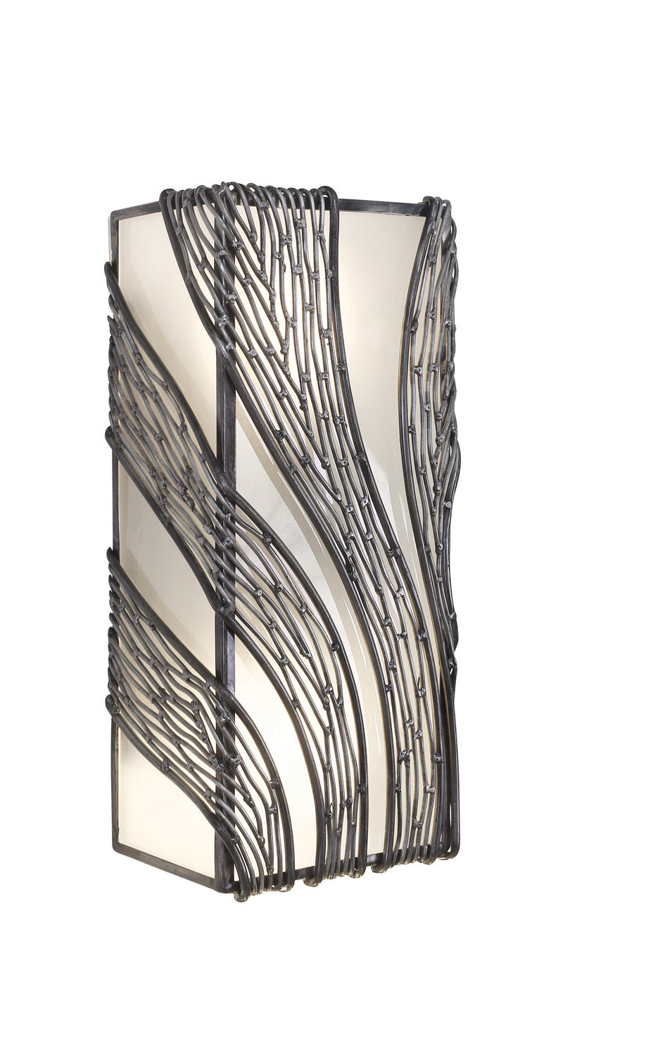 Varaluz Flow 240W02SL Wall Sconce Light - Steel